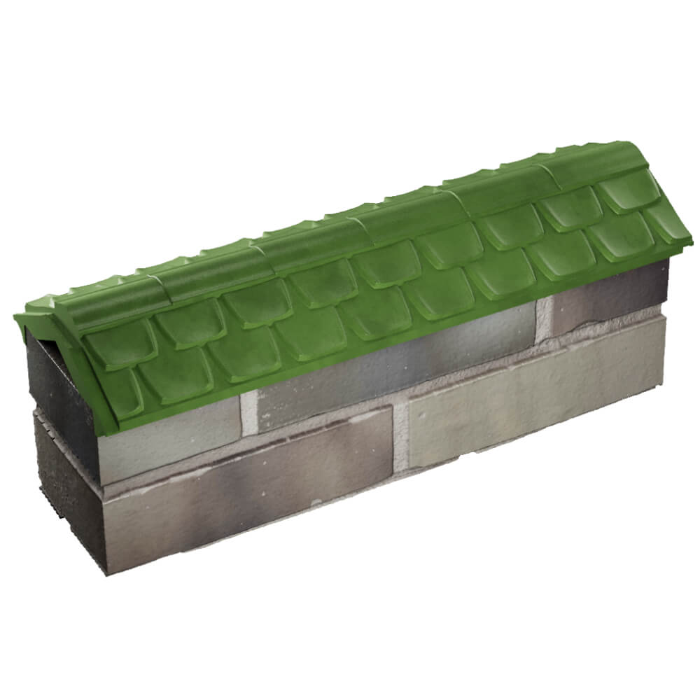 Парапет Zking Эльбрус Зеленый с посадкой на 0.5 кирпича (130мм) в Муроме фото